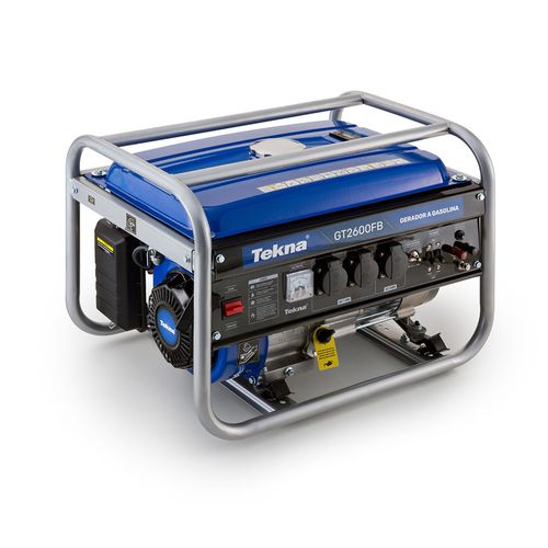 GERADOR A GASOLINA 2.5KVA 2500W 115/230V 60HZ MONO 4T PART. MANUAL MULTIUSO 163CC REFRIGERADO A AR MARCA TEKNA
