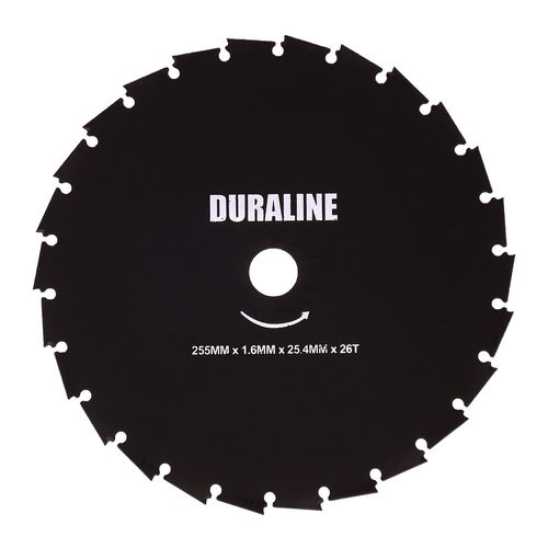 LAMINA P/ ROCADEIRA DURALINE  26 DENTES -  DIAM. 255MM X 25,4 MM (1) ESP.1,6MM