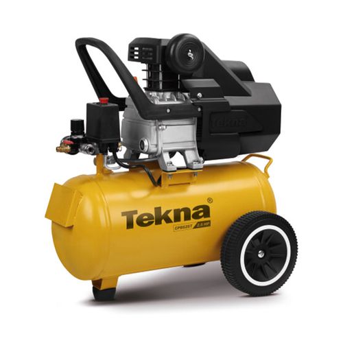 COMPRESSOR DE AR TEKNA CP8525T-2CK3 220V/60HZ, 22L, 2,5HP MAX, PRESSAO MAX. 8 BAR, COM 3 ACESSORIOS DE PINTURA, CERTIFIC
