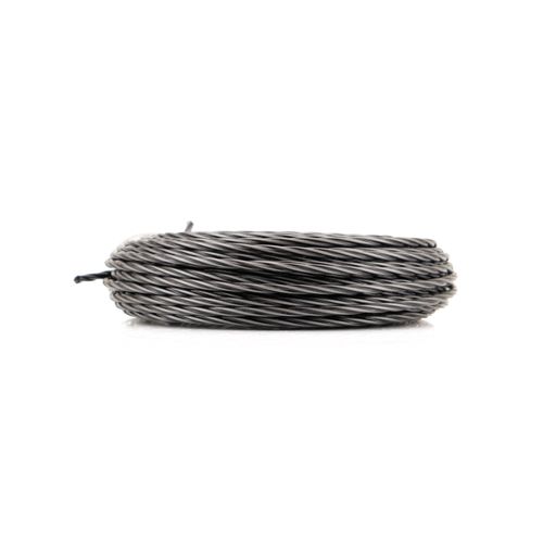 Fio de Nylon p/ Roçadeiras Duraline HD Eco Braid 2,4MM Redondo Loop 0,075 kg (Aprox. 15M) - Preto e Cinza