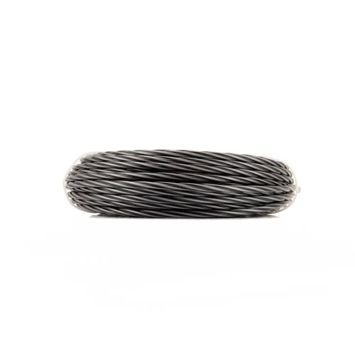 Fio de Nylon p/ Roçadeiras Duraline HD Eco Braid 3,0MM Redondo Loop 0,100KG (Aprox. 15M) - Preto e Cinza
